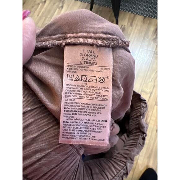 NWT Old Navy size 16T 16 tall brown pants cotton & rayon - Picture 5 of 5